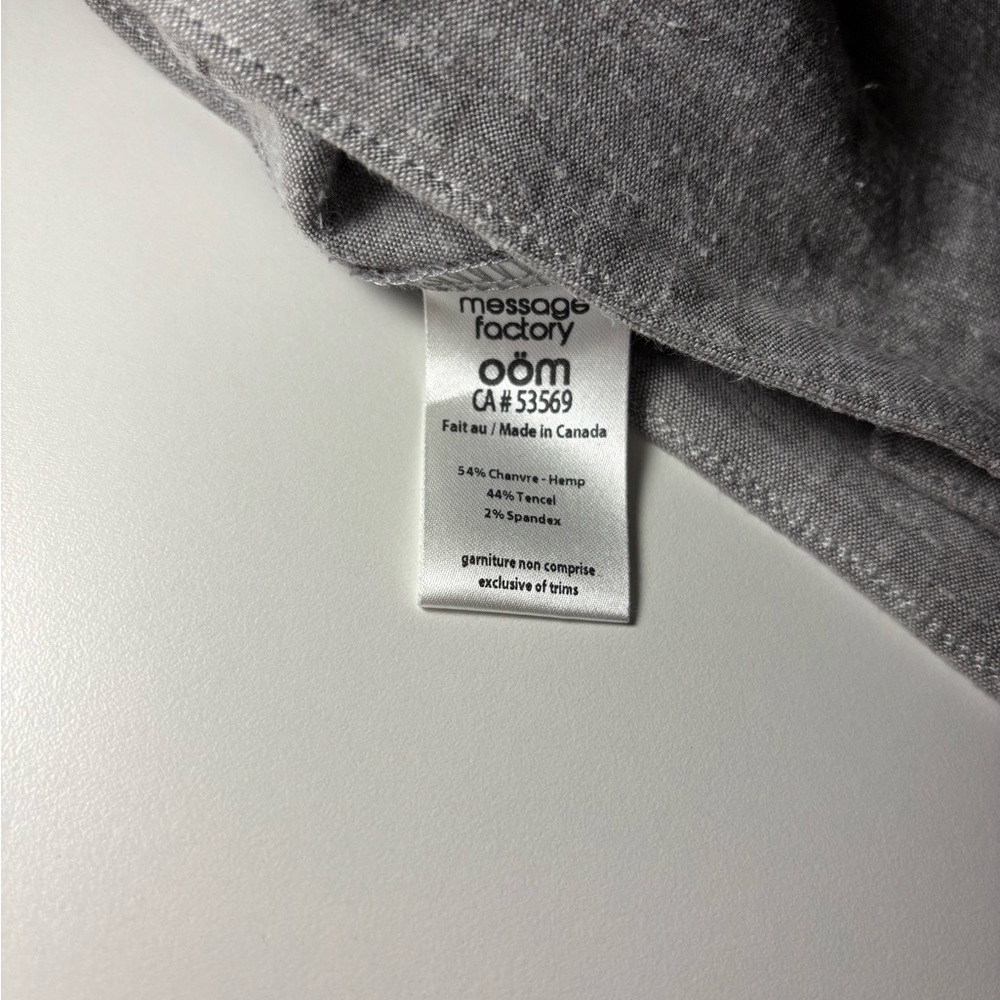 *Made in Canada* Gray High Waisted Flared-Leg Pants - Picture 8 of 8